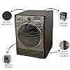 Capa Lava e Seca Midea Storm Wash 11kg LSD11 Z�per Transparente Preta #2
